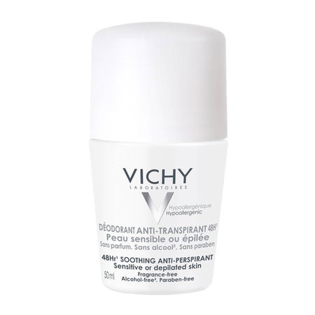 Vichy Sensitive Skin 48hr Anti-Perspirant Desodorante roll-on 50 ml