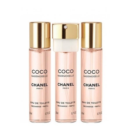 Chanel Coco Mademoiselle Eau de Toilette Twist and Spray Refills 3 x 20 ml eau de toilette refill