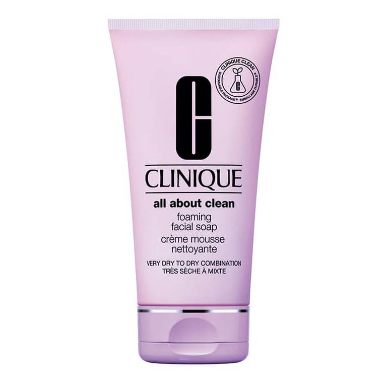 Clinique All About Clean Foaming Facial Soap Hudtyp 1/2/3/4 | Deloox.se