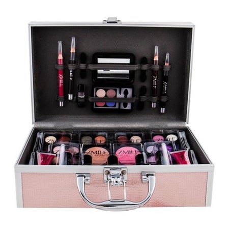 Make-up case Roze 42 pieces