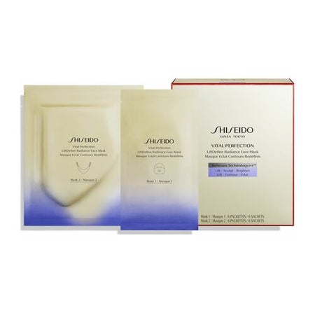 Shiseido Vital Perfection LiftDefine Radiance Face Maschera 6 x 2