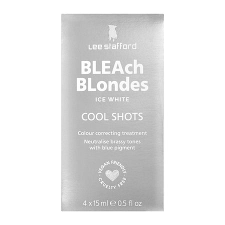 Lee Stafford Bleach Blondes Ice White Cool Shots Colour Correcting Treatment 4 x 15 ml