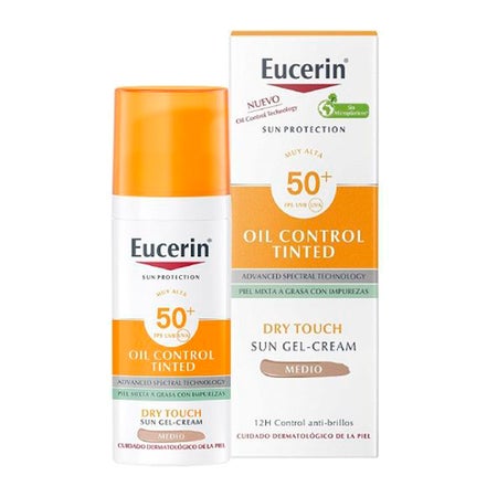 Eucerin Oil Control Tinted Dry Touch Sun Gel - Cream SPF 50+ Medium