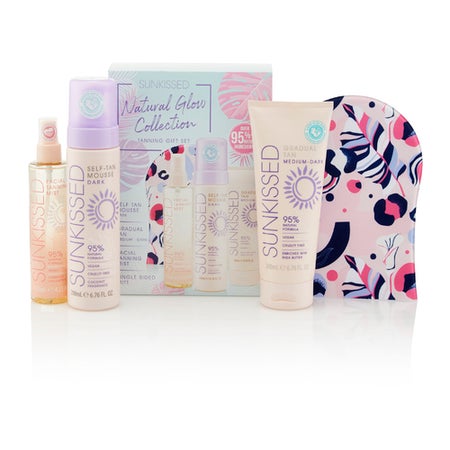 Sunkissed Natural Glow Collection Tanning Set Dark
