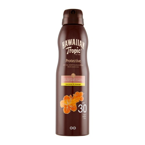 Hawaiian Tropic Protective Dry Oil Continuous Spray Spf Deloox Be