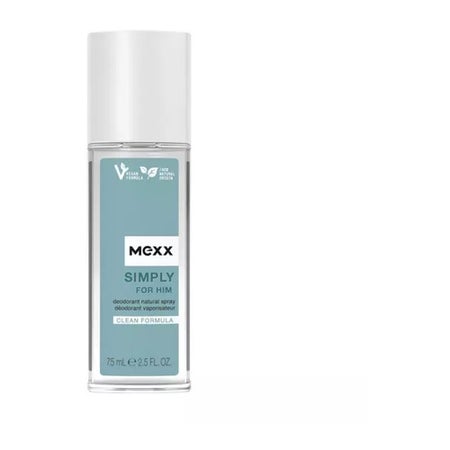 Mexx Simply For Him Deodorantti in Glass 75 ml