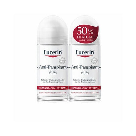 Eucerin Anti-Transpirant Déodorant roller 2 x 50 ml