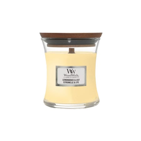 WoodWick Lemongrass & Lily Vela perfumada 85 g