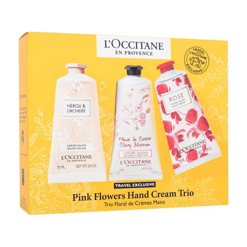 L'Occitane Pink Flowers Hand Cream Trio Sæt
