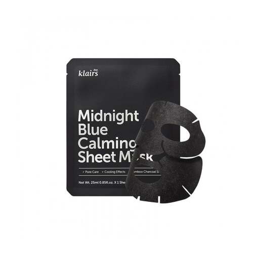 Dear Klairs Midnight Blue Calming Maschera in fogli