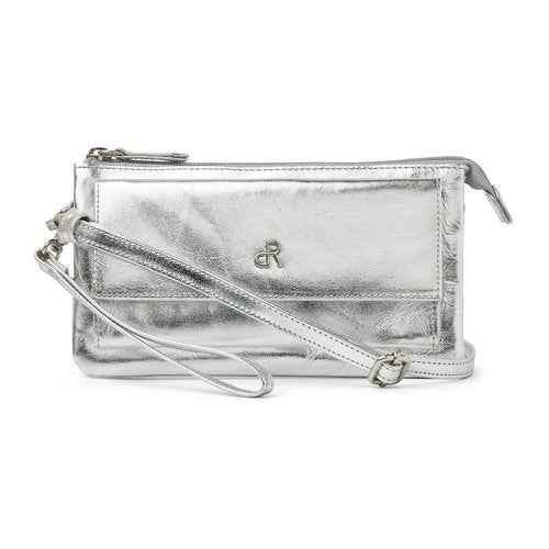 dR Amsterdam Clutch Metallics Silver