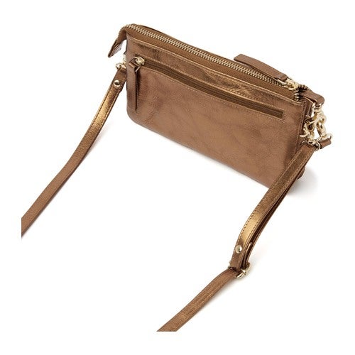 dR Amsterdam Clutch Metallics Gold