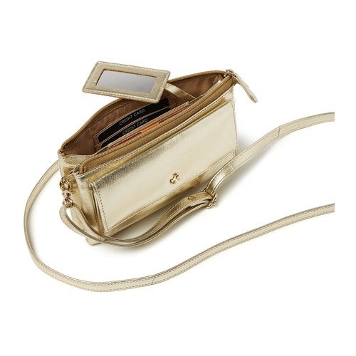 dR Amsterdam Clutch Metallics Light Gold