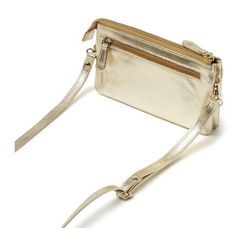 dR Amsterdam Clutch Metallics Light Gold