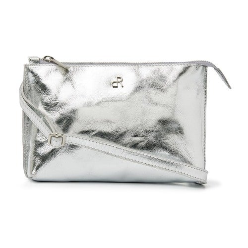 dR Amsterdam Schoudertas Metallics Silver