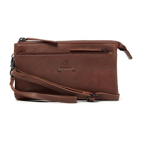 dR Amsterdam Clutch Brown
