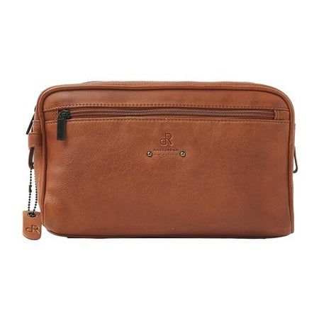 dR Amsterdam Toiletry bag Camel Leather