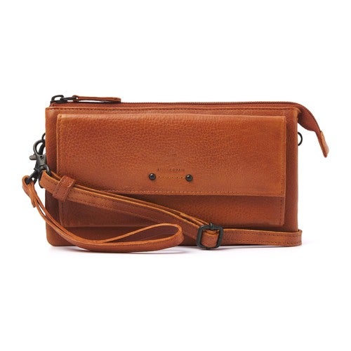dR Amsterdam Clutch Camel