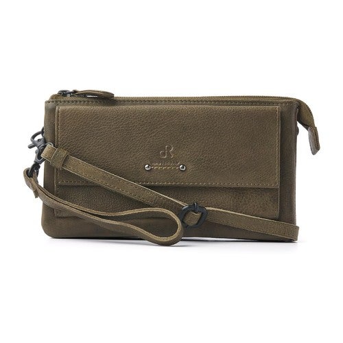 dR Amsterdam Clutch Olive