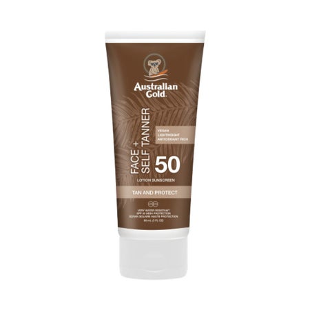 Australian Gold Plant Based Face + Self Tanner SPF 50