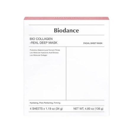 Biodance Bio Collagen-Real Deep Maschera in fogli 4 pezzi