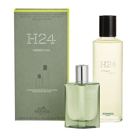 Hermès H24 Herbes Vives Set de Regalo Recargable