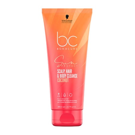 Schwarzkopf Professional Bonacure Sun Protect 3-in-1 Scalp, Hair & Body Cleanse 200 ml