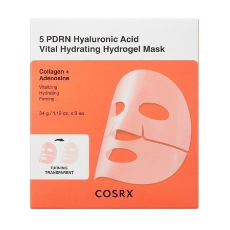 Cosrx 5 PDRN Hyaluronic Acid Vital Hydrating Hydrogel Masks