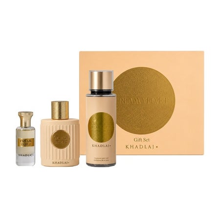 Khadlaj Cream Velvet Gift Set