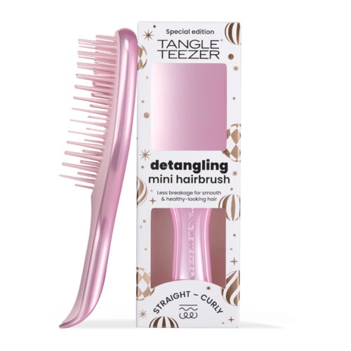 Tangle Teezer Ultimate Detangler Mini Chrome Satin Pink